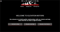 Desktop Screenshot of elevationmotors.com