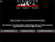 Tablet Screenshot of elevationmotors.com